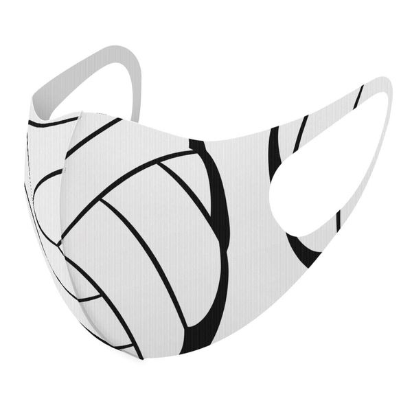 Design Mask Set of 2 Polyester Washable Cloth Mask for Men Women 010181 Sports Volleyball Ball