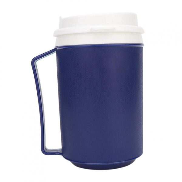 Insulated Mug Reusable Coffee Cup Travel Mug Hot Cold Liquid Beverage Container with Snorkel Lid for Elderly