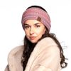 C.C Exclusives Multi colored Ribbed Headband Headwrap (HW-826) (Dk Rose Mixed #42)