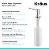 KRAUS Kitchen Soap and Lotion Dispenser in Chrome, KSD-43CH