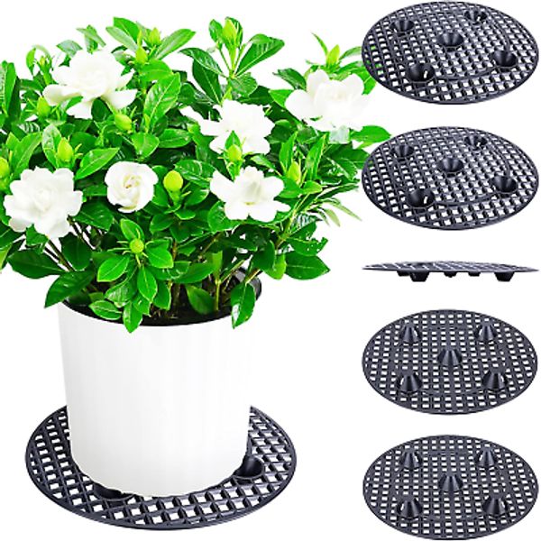 6 PCS Plant Level Pot Elevator, Plant Stands, 11.6Inch Plant Pot Saucer for Prev