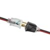 Husky 50 ft. 14/3 Single Lighted Locking Extension Cord Red and Black
