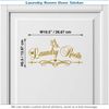 Laundry Room Wash Dry Fold Door Wall Vinyl Quote Sticker Decor Art Decal 059