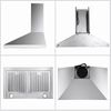 30 inch Wall Mount Range Hood Vent Kitchen Stainless Steel Vented Touch Control