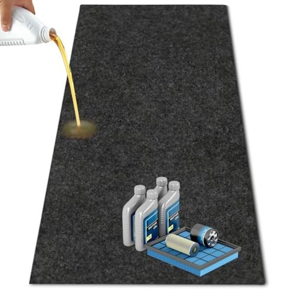 36 X 60 Inch Oil Spill Mat Under Car Driveway Mats,Reusable Rubber Mat for
