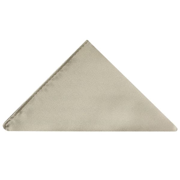 TIES R US Plain Satin Dusty Sage Pocket Square