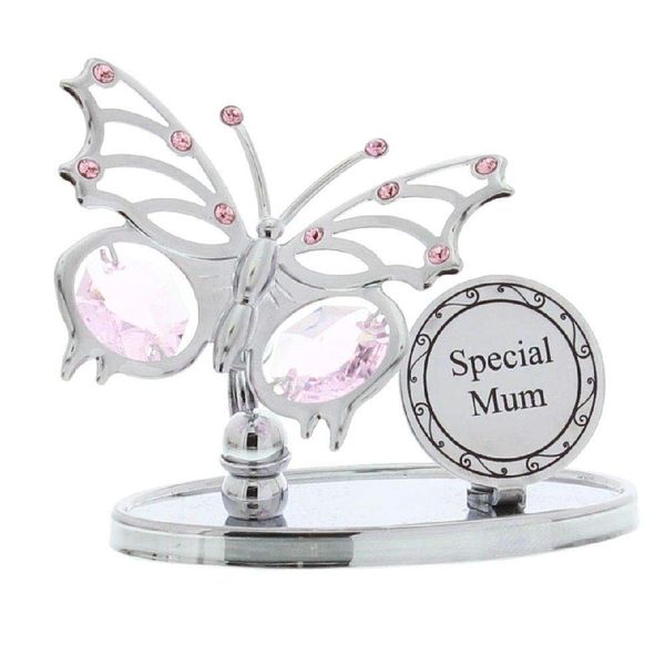 Crystocraft 'Special Mum' Swarovski Elements Butterfly Design Mum Gift