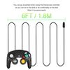 Xahpower 4Pack 6Ft NGC Controller Extension Cable Cord for Nintendo Wii/Gamecube Controller