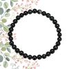 EUMENIDES Black Striped Bracelet,6MM (Black Striped-6MM)