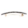 France Luxe Rectangle Barrette Pair, Pavlova Black