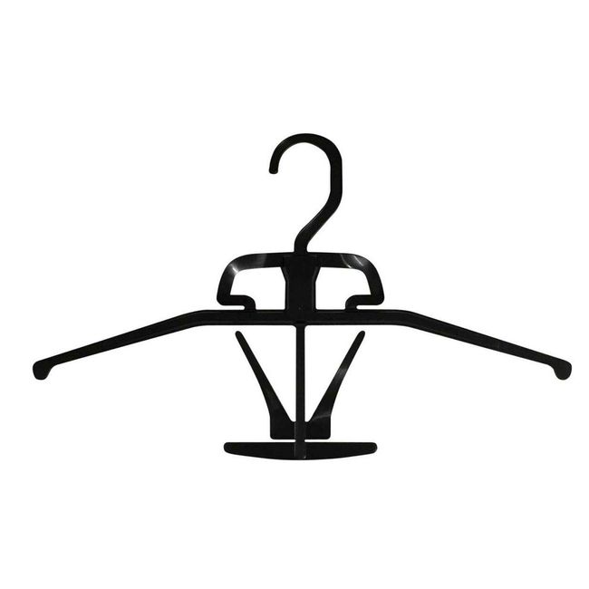 Oritani Shirt Hangers, Thin Hangers, Color Fit, Black, Set of 15, Buttons, No Flaps