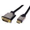 ROLINE Monitorkabel DVI - HDMI, ST-ST, dual link, schwarz / silber, 2 m