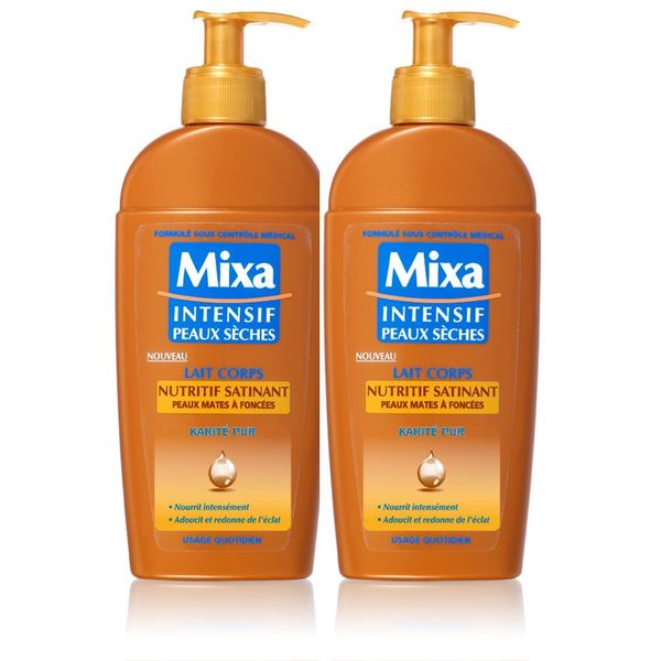 Mixa Intensif Sèches Nährmilch, seidig, mit Shea, 250 ml, 2 Stück