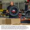 MODZ® Matrix Glossy Black with Ball Mill 15" Golf Cart Wheel