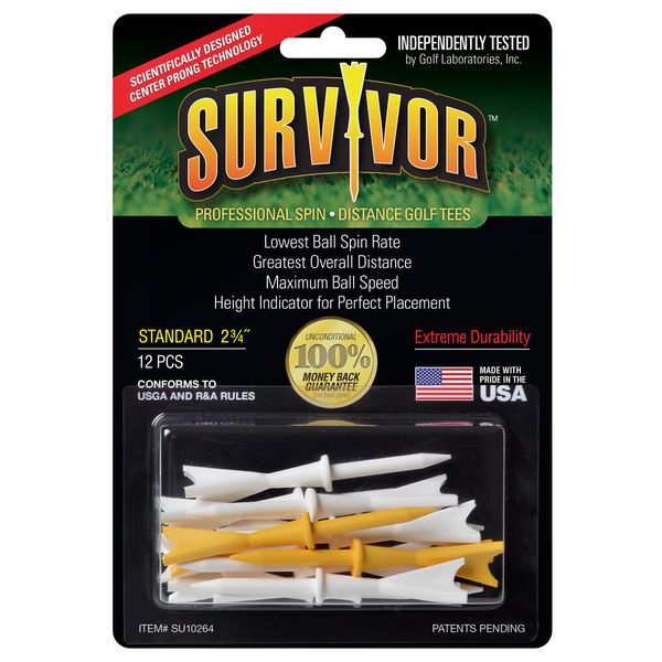 Greenkeepers Survivor Golf Standard Tee, 2 3/4"