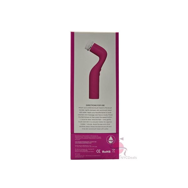 DermaLuxe Advanced Cleansing System 2 Speed 4 Cleansing Heads - Pink