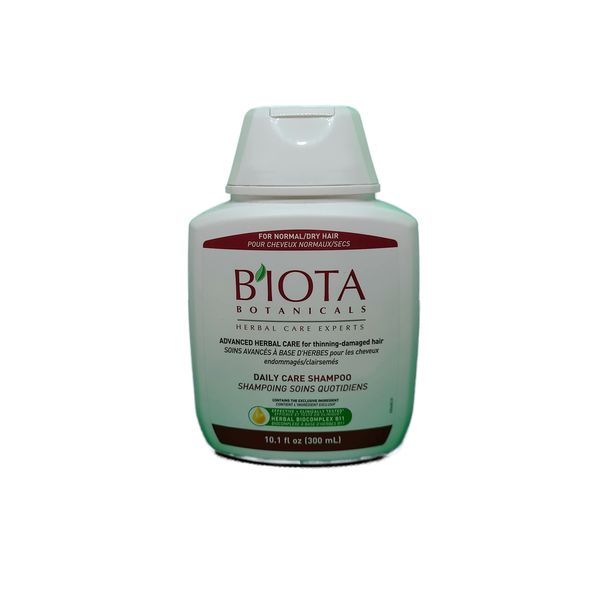 B'IOTA Botanicals Herbal Care Experts Daily Care Shampoo For Normal/Dry Thinning Hair, 10.1 OZ