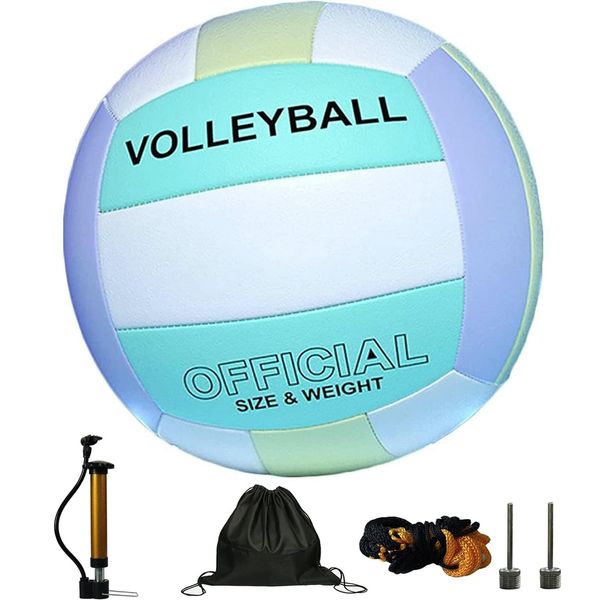 DRSUMLF Volleyball Official Size 5, Volleyball Kit, Volleyballs, Soft Volleyball Beach Volleyball Pool Volleyball for Indoor Outdoor Beach, Training Equipment Volleyball Training, Gym