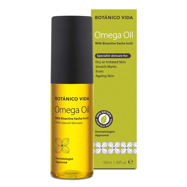 Botanico Vida Omega Oil. The 100% Natural Body Oil for Stretch Marks, Scars, Dry Skin. Clinically Proven Skincare, 50ml