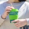 Ecoffee Cup 812 028 Reusable Eco Friendly Cup Saucer 350ml