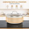 Ceramic Pots and Pans Set, Non Stick Cookware Sets 11 Pcs(Pfas PFOA PTFE FREE), 