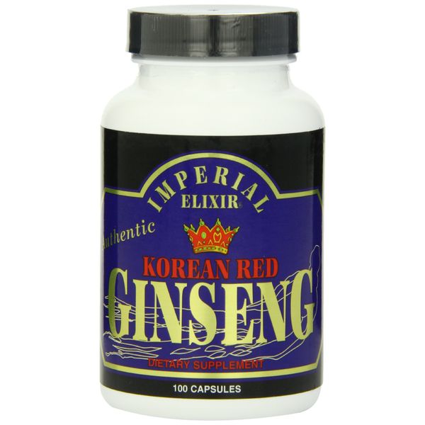 Imperial Elixir, Korean Red Ginseng, 600 mg, 100 Capsules