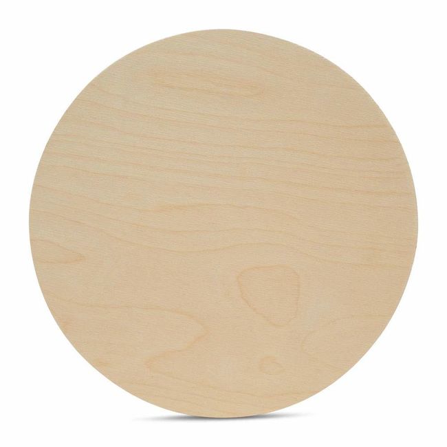 Woodpeckers Wood Circles 50.8 cm (20 in) 1.3 cm (1/2 in) thick Unfinished Birch Plaque Wood Circles for Crafts and Blank Sign Circles Pack of 1 554288