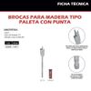 PALETTE WOOD DRILL 7/8"PUNTAS