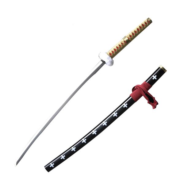 Sword Valley Cosplay Roronoa Zoro Anime Swords, Shusui/Wado Ichimonji/Kitetsu/Yubashiri/Tashigi/Yama/Trafalgar Law Sword Regular Version (K-Trafalgar Law Red/Yellow)