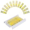 BOJACK 48 PCS Prepared Microscope Slides Set Animals Insects Plants Flowers Plastic Sample Specimens for Students Education