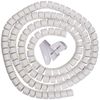 Spiral Cable Zip Wrap White 30mm x 1.5m