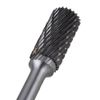 CNBTR Silver 6x12mm A-Type Rotary Burr Drill Bit Double Tool Carbide Grinding Head