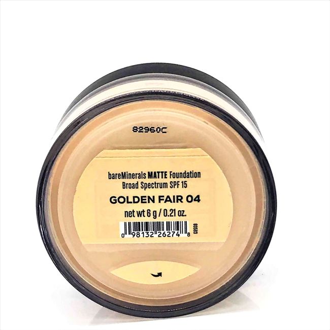 bareMinerals Matte SPF 15 Foundation, Golden Fair 04 , 6g / 0.21 oz