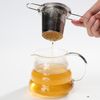 Stainless Steel Tea Infuser with Lid and Tea Spoon Folding Handle Design