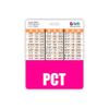 PCT Badge Buddy Horizontal w/Height & Weight Conversion Charts (Oversized, Pink)