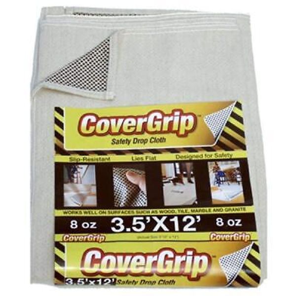 8 oz Canvas Safety Drop Cloth, 3.5' x 12'