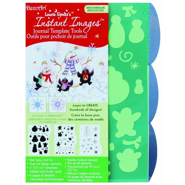 DecoArt Journal Tools Stencils - Winter Wonderland