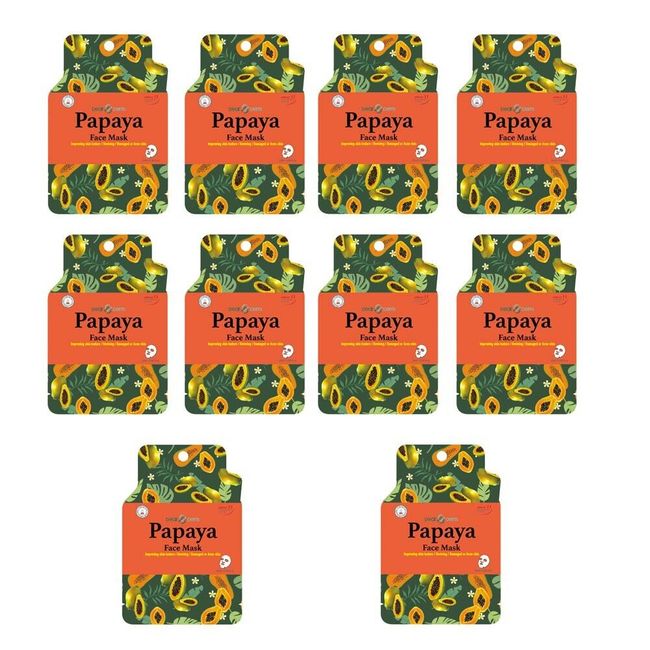 Dearderm Papaya Face Mask (10pcs)