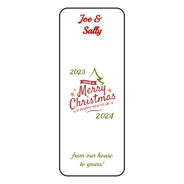 30 Christmas New Year  Hershey Nugget Candy Wrapper Personalized