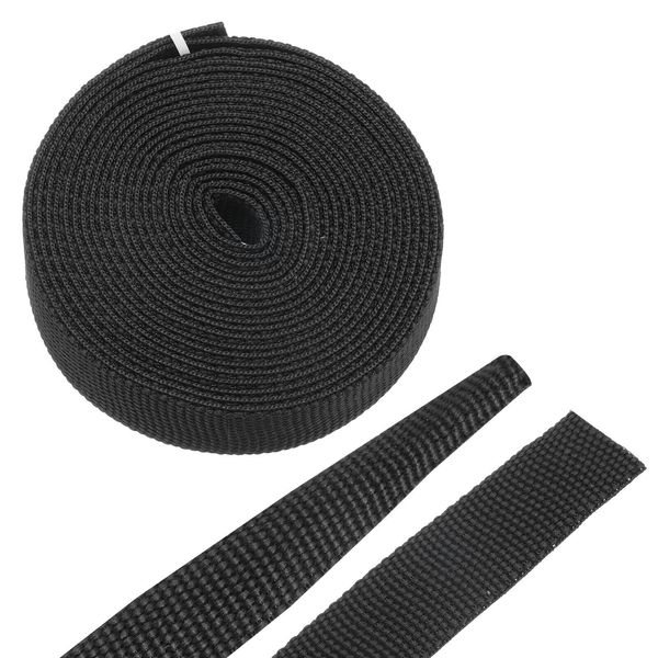 Braided Cable Sleeves , 1/2" 10ft Black PET Heat Shrinkable Cord Protector