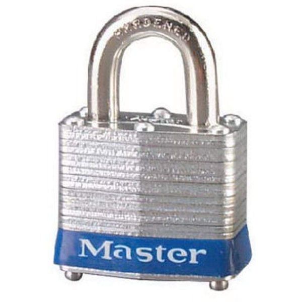 Master Lock "Keyed Padlock, 1-9/16""W", silver (3UP)