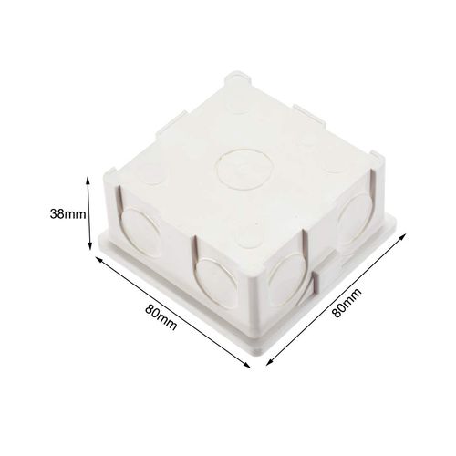 uxcell® Wall Switch Box Electrical Outlet Flush Mount 86 Type 1-Gang White Pack of 10