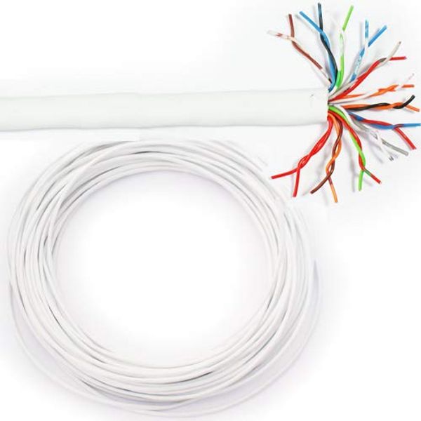 25m 12 Pair Telephone Cable - 24 Core/Way BT Multi Line Communication Wire Reel