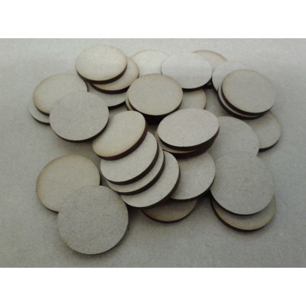 Laser Cut 3mm MDF Discs 7cm Diameter Pack of 50