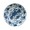 Creative Co-Op Blue & White Ceramic Ginger Jar with Lid
