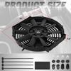 10" 12V Electric Raidator Cooling Fan Thermostat Wiring Relay Control Switch Kit