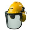 Oregon Chainsaw Safety Protective Helmet with Visor Combo Set, Yellow