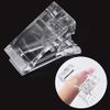 Samkos Nail Tips Clips, Nail Fixing Clips, Plastic, UV Gel Builder Tool, For Gel Nails, Transparent, Set of 10