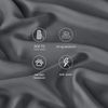 King Size Bed Sheets 6 Piece Set, 100% Rayon Derived from Bamboo, Cooling for Ho
