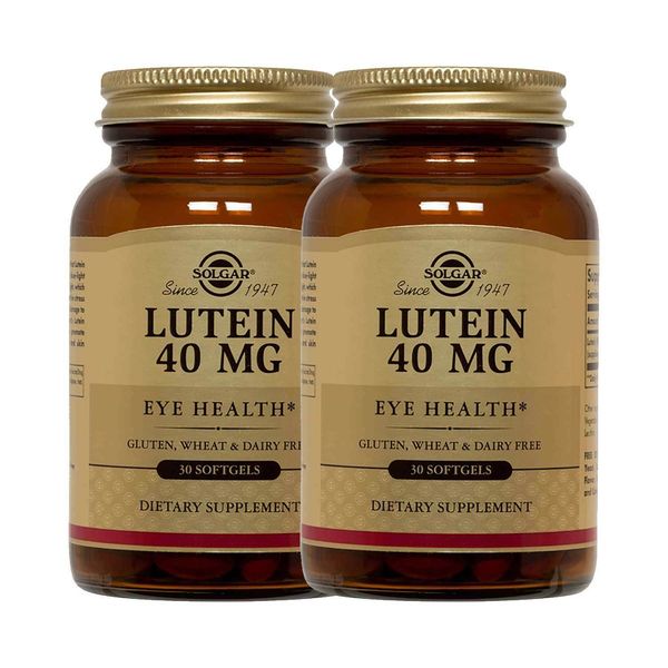 2x Solgar Lutein 40 mg Softgels 30